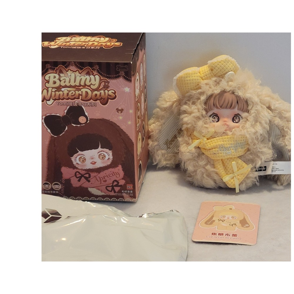 new Balmy Winter Days Yomi Caramel Brewed Blind Box Confirmed Plush w/ Card, Box